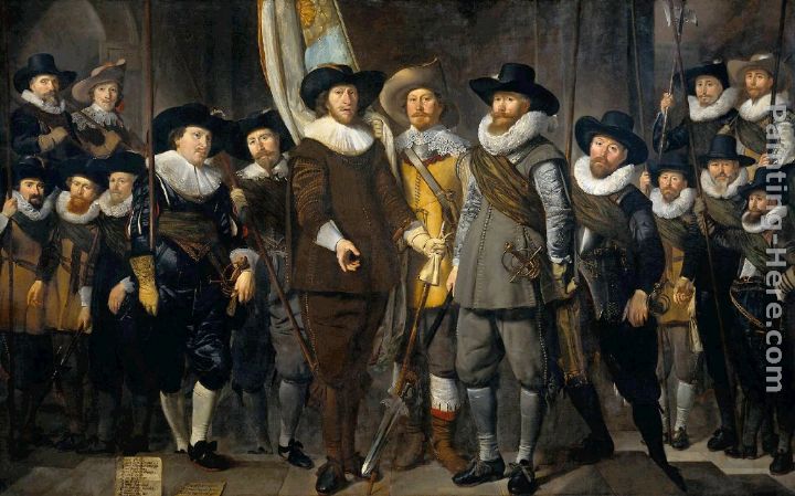 The Company of Cpt. Allaert Cloeck and Lt. Lucas Jacob painting - Thomas de Keyser The Company of Cpt. Allaert Cloeck and Lt. Lucas Jacob art painting